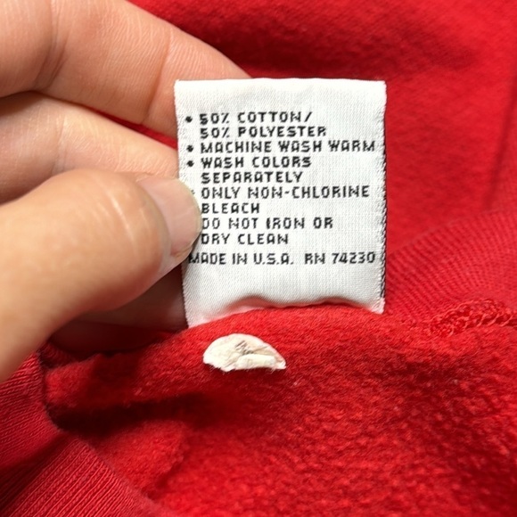 Gopher Sport Vintage Christmas Goose Red Long Sleeve Pajama Nightgown Size Large - Picture 7 of 9